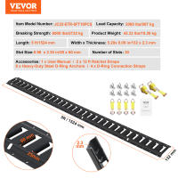 VEVOR E Track Kit de riel de amarre, carga de 2000 libras - details 6