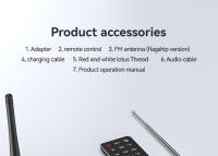 Transmisor receptor de Audio M9/M9Pro con Bluetooth 5,1, adaptador inalámbrico de música HIFI con pantalla LED para TV, PC, amplificador de altavoz de coche - details 34