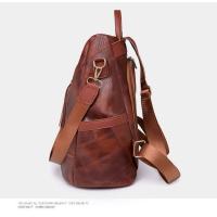 Mochila antirobo para Viajes de Ocio de Mujeres, mochila de viaje de Cuero Blanda Pu de Mujeres, Bolsa simple de gran capacidad - details 29