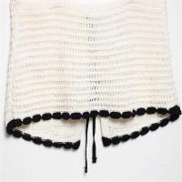 Novedad de verano 2025, Top romántico de ganchillo francés decorado con lazo informal para mujer, tirantes - details 7
