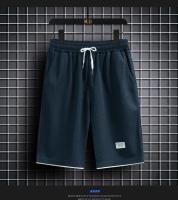 Traje De Verano Para Hombre Con Estampado De Waffle Conjunto Casual De Camiseta Y Shorts Color Sólido Talla Grande - details 20