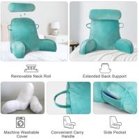 Almohada de Lectura para Cama, Almohada para Reposo en la Cama con Cuello Desmontable y Brazos para Sentarse en la Cama o el Respaldo, Almohada de Lectura Espalda para Trabajar Relajarse - details 9
