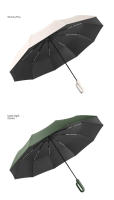 Paraguas reforzado Extra grande, resistente al viento, resistente a la lluvia, doble propósito, resistente a los rayos UV, totalmente automático, hebilla de anillo - details 15