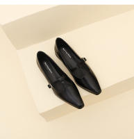 Nuevos zapatos británicos de cuero suave, zapatos pequeños de cuero, tacón grueso, tacón bajo, zapatos Marie - details 20