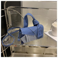 Bolso pequeño portátil de moda versátil, nuevo denim, bolso cuadrado pequeño cruzado de hombro empalmado - details 29