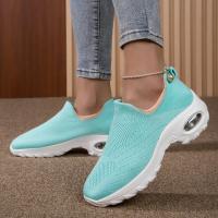 Zapatillas deportivas para mujer, zapatillas de malla Fly Weave para correr Primavera y verano Zapatillas de deporte casuales de caña baja - details 2