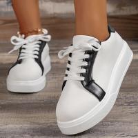 Zapatos deportivos con cordones para mujer, zapatillas planas informales para exteriores - details 1