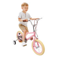 Bicicleta para niños de 14 pulgadas, adecuada para niños y niñas, con ruedas de entrenamiento de colores, niños de más de 3 a 4 años - details 0