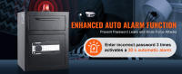 SucceBuy Cub Depository Safe, caja fuerte con ranura para caída con cerradura de código electrónico y 2 llaves, para efectivo y correo, hogar, hotel, oficina - details 3