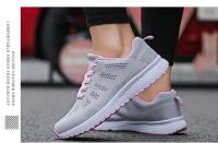 Zapatos informales para mujer, zapatos planos de malla transpirables a la moda, calzado blanco para mujer - details 9