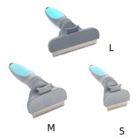 Planet-cepillo de aseo para mascotas, peine de rastrillo de doble cara para perros y gatos, Extra ancho, azul - details 1