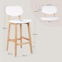 Bien Acolchado Asiento y Respaldo de Cuero Artificial - details 4