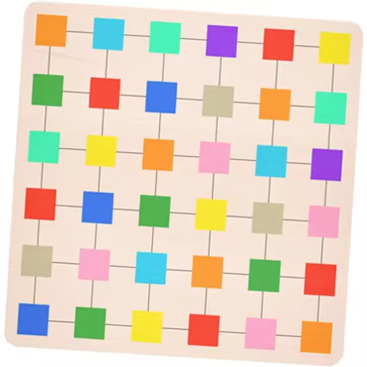 Rompecabezas de Bloques de Colores para niños, Rompecabezas de Madera, Juguetes educativos tempranos, sensoriales para niños - 1