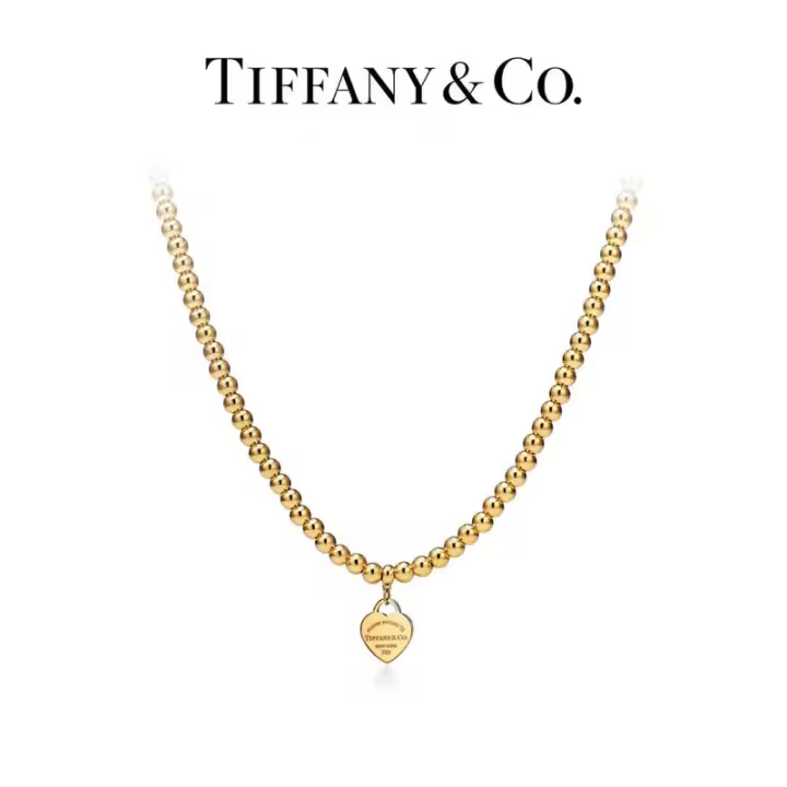 ΤΙΦΑΝΗ ™ Collar con cuentas Return to Heart en oro amarillo y rosa - 1