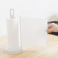 Soporte Vertical de plástico multiusos para servilletas, soporte para papel de cocina Simple blanco, toallero de tejido independiente para Hotel, 2 uds. - details 7