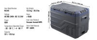 SucceBuy Refrigerador-congelador portátil para automóvil,-4 ℉ -68 ℉   Enfriador de compresor ajustable, 12/24 V CC y 100-240 V CA para exteriores, camping - details 10