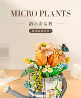 Mini botella de spray de simulación, flor, planta de carne, decoración del hogar, bloque de construcción, juguete para niños, regalo para niñas - details 0
