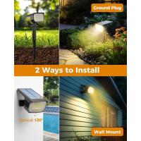 Luces Solares LED Exterior Jardin [8 Paquete/72LED], LED Exterior Solares Potente Impermeable Lampara Luz Solar Exterior Iluminacion para Suelo Exteriores, Blanco Calida - details 19