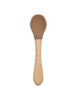 Cuchara de Silicona para Bebé Mango de Madera Utensilio de Comer Alimentos Sólidos - details 9