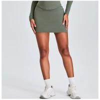 Falda deportiva de yoga con corte en A, pantalones cortos, ropa deportiva de tenis de golf ajustada para mujer - details 9