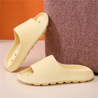 Zapatillas de playa de verano de suela gruesa para hombre, zapatillas antideslizantes de Eva para baño, sandalias para hombre, chanclas de moda para mujer, zapatillas huecas con fugas - details 4