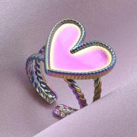 Joyería para dedos de niña, Anillos de corazón para mujer, accesorios, Anillo de acero inoxidable, suministros de amor, Anillos DIY, regalo del Día de San Valentín - details 29