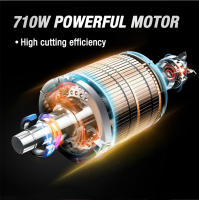 WORKPRO-Minisierra eléctrica circular, herramienta multifuncional con cuchilla TCT y sierra de hoja de diamante, 710W - details 7