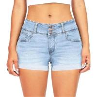 Nueva moda de verano para mujer, pantalones cortos de mezclilla elásticos con cinturilla - details 3