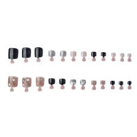 Uñas de Pies Falsas Negras Pieza de Salto de Gel Arte Decoración de Uñas para el Hogar DIY Belleza - details 0