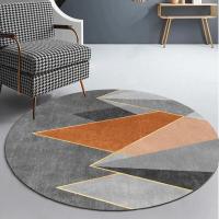 Alfombra de Tapete Redonda de Lujo Nórdico para Decoración de Hogar Alfombra para Dormitorio y Sala de Estar Alfombra Grande para Decoración de Habitación de Adolescente - details 0
