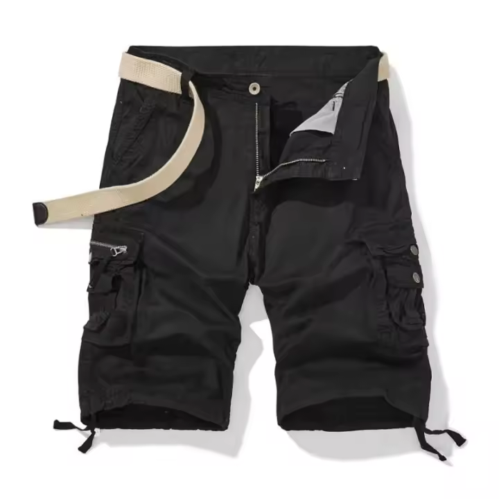 Pantalones Cortos de Entrenamiento Ligeros para Hombres Secado Rápido Ideal para Senderismo, Cargo, Pesca Moda Deportiva de Verano - 1