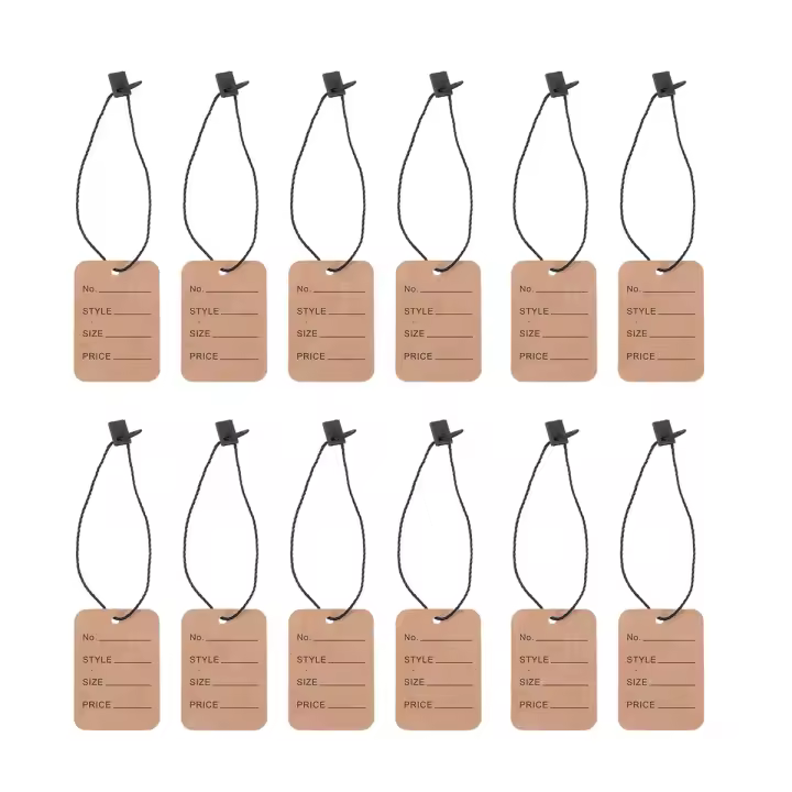 Etiquetas de precios y para colgar ropa, etiquetas para marcar ropa, etiquetas sin cadena, etiquetas de tienda, 1000 unidades - 1