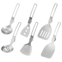 Utensilios de cocina plegables de acero inoxidable 304 Multifuncionales para acampar al aire libre - details 0