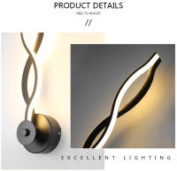 Lámpara Led de pared moderna para el hogar, candelabro de iluminación de interior, nórdico, para dormitorio, mesita de noche, decoración - details 6