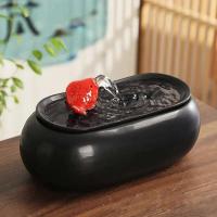 Nuevo Adornos de agua de estilo chino para hacer dinero, escritorio pequeño de cerámica, sala de estar, mesa de té, raciones de oficina, - details 2