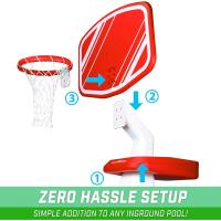 Juego de Baloncesto de Piscina Splash Hoop Incluye Báscula de Agua, 2 Pelotas y Bomba - details 4