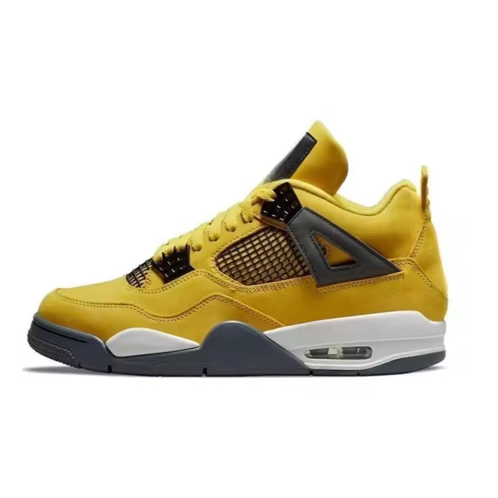 Zapatillas de Baloncesto Retro 4 4s Zapatillas de Correr al Aire Libre Casuales para Hombres y Mujeres Cobre Resistente a la Desgastación Forro de Seda - 1