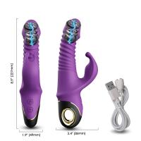 Vibrador de empuje de conejo para mujeres y adultos, estimulador de clítoris telescópico automático, masturbación femenina, Juguetes sexuales, 2022 - details 9