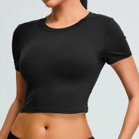 Camiseta corta de manga corta para mujer, camiseta de yoga, camiseta de entrenamiento físico - details 1