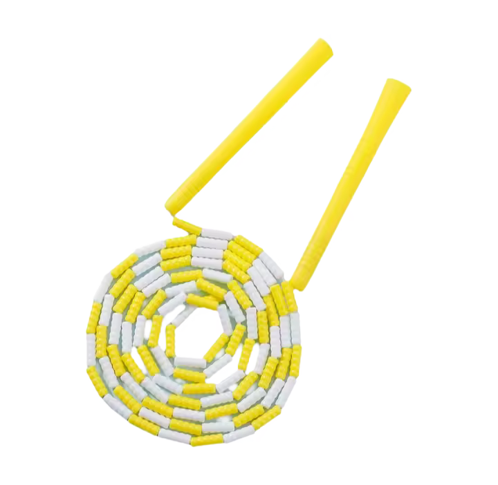 Cable De Saltar De Bambú Y PVC 2.5m Con Cuentas Segmentadas Para Ejercicio De Fitness En Casa O Gimnasio Para Adultos Y Niños Comienzo Suave - 1