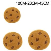 Juguete de peluche creativo de forma redonda de Chocolate y galletas con almohada de asiento para aperitivos y comida realista, regalo perfecto - details 6