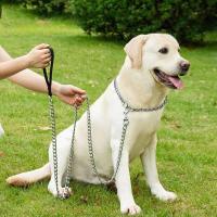 Barra hierro antimordida, metal 120CM, cadena perros, correa entrenamiento de Metal mascotas con mango suave para perros - details 8