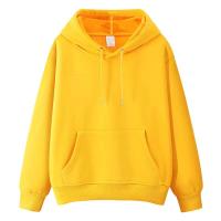 Nueva sudadera con capucha informal para hombre a la moda de otoño e invierno, 100% algodón, manga larga, corte holgado, color sólido, tinte liso - details 5