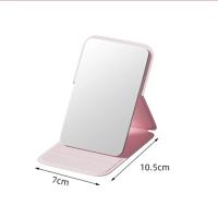 Mini espejo portátil de mano para maquillaje, espejo plegable ajustable para uso en dormitorio, mesa y oficina - details 0