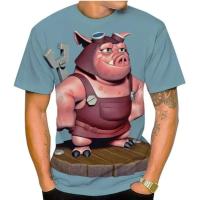 Camisetas con estampado 3D de Selg Fun para hombre y mujer, camisetas deportivas informales transpirables de secado rápido con patrón de cerdo personalizado - details 5