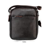 Bolso bandolera suave de piel de becerro auténtica para hombre informal - details 19