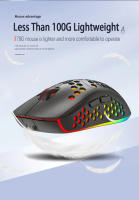 BL110-ratón inalámbrico para juegos, periférico con luz de respiración colorida RGB, recargable tipo C, 6D, Esports - details 4