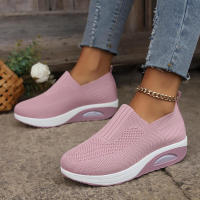 Zapatos ortopédicos antideslizantes para mujer con cojín de aire, zapatillas de deporte transpirables con plataforma para caminar - details 10