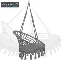 Silla Colgante con Cojín - Sillón Colgante Chill para Adultos y Niños Hamaca hasta 150 kg Asiento Colgante Suspensión Interior y Exterior Sala de Estar y Jardín Terraza, Beige - details 10
