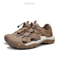 Sandalias de Cuero de Vaca Casuales Tamaño Grande Zapatos de Playa para Hombres en Verano - details 19
